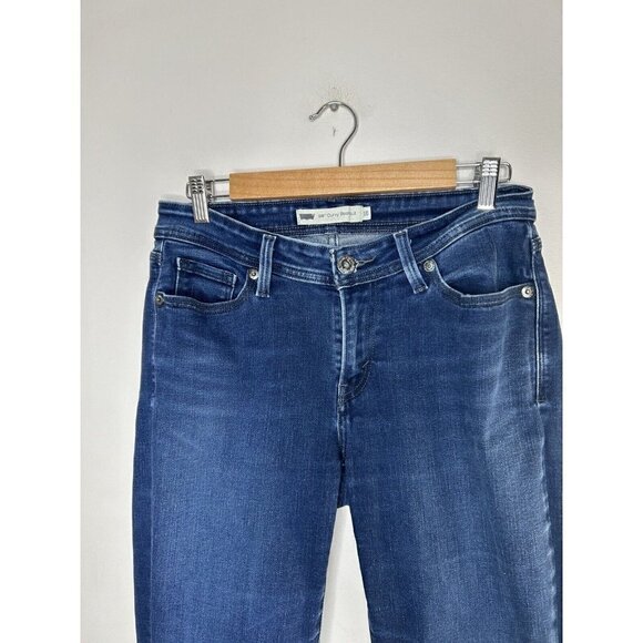 Levis 529 Curvy Bootcut Denim Jeans Women’s Dark Blue Wash Size 10 - Picture 6 of 14